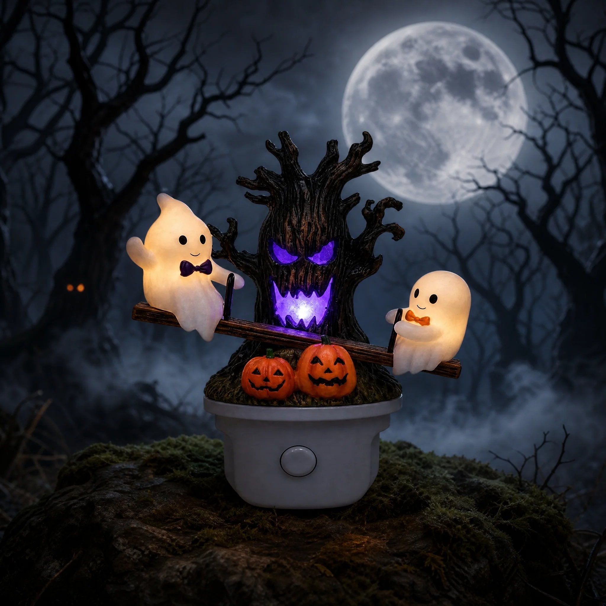 🔥HOT SALE 49% OFF - 🎃👻Animated Seesaw Ghost Plug In LED Night Light